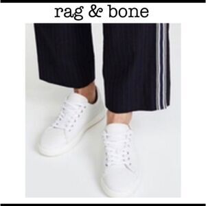 Rag & Bone Kent Lace Up white Leather NEW IN BOX